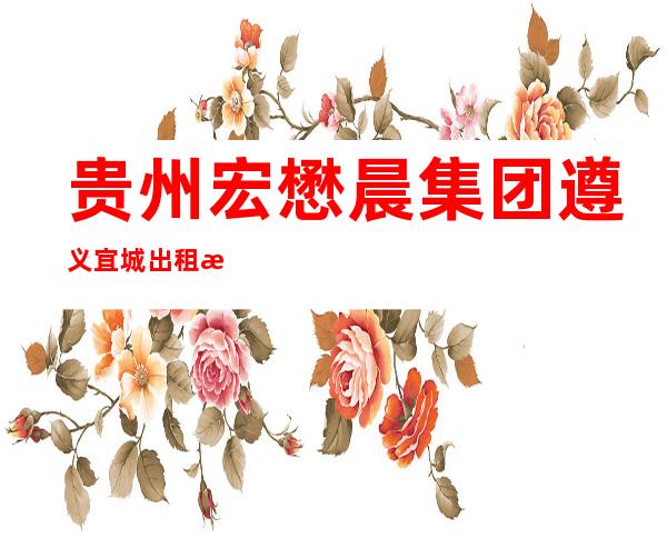 贵州宏懋晨集团遵义宜城出租汽车有限公司